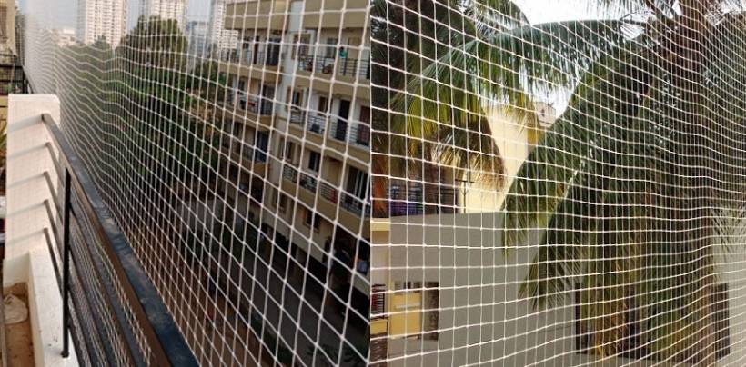 Bird Nets In Hyderabad for Balcony | Call 9392696374 To Get Charges Near Me