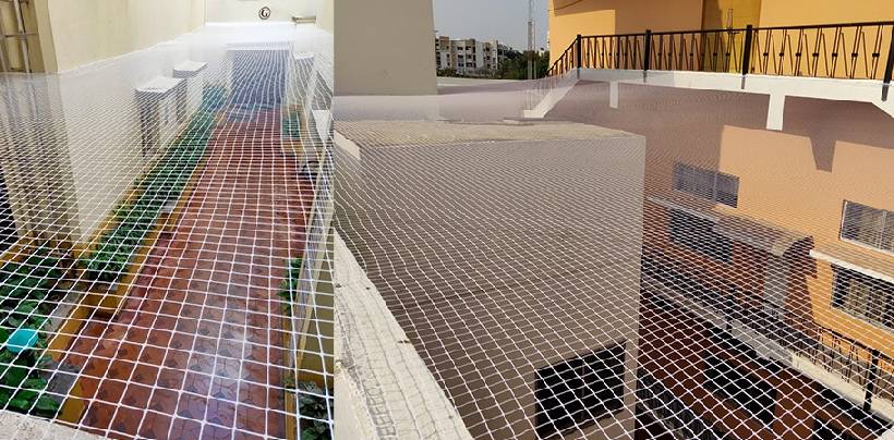 Open Area Safety Nets Fixing In Hyderabad | Call 9392696374 VJR Safety Nets